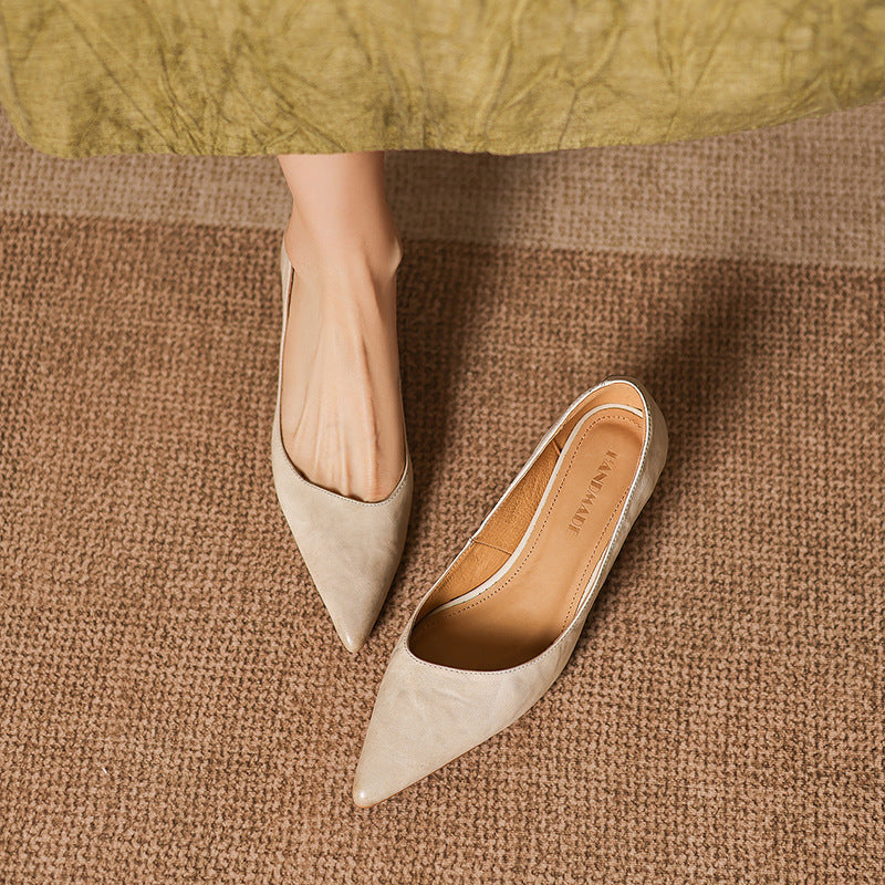Authentic Leather Heels Relle