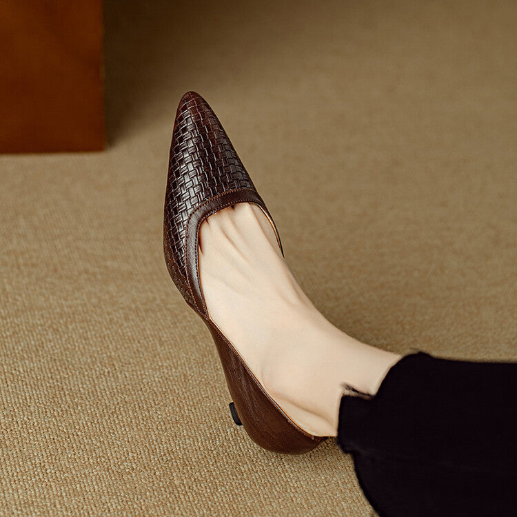 Genuine Leather Pumps Enzo