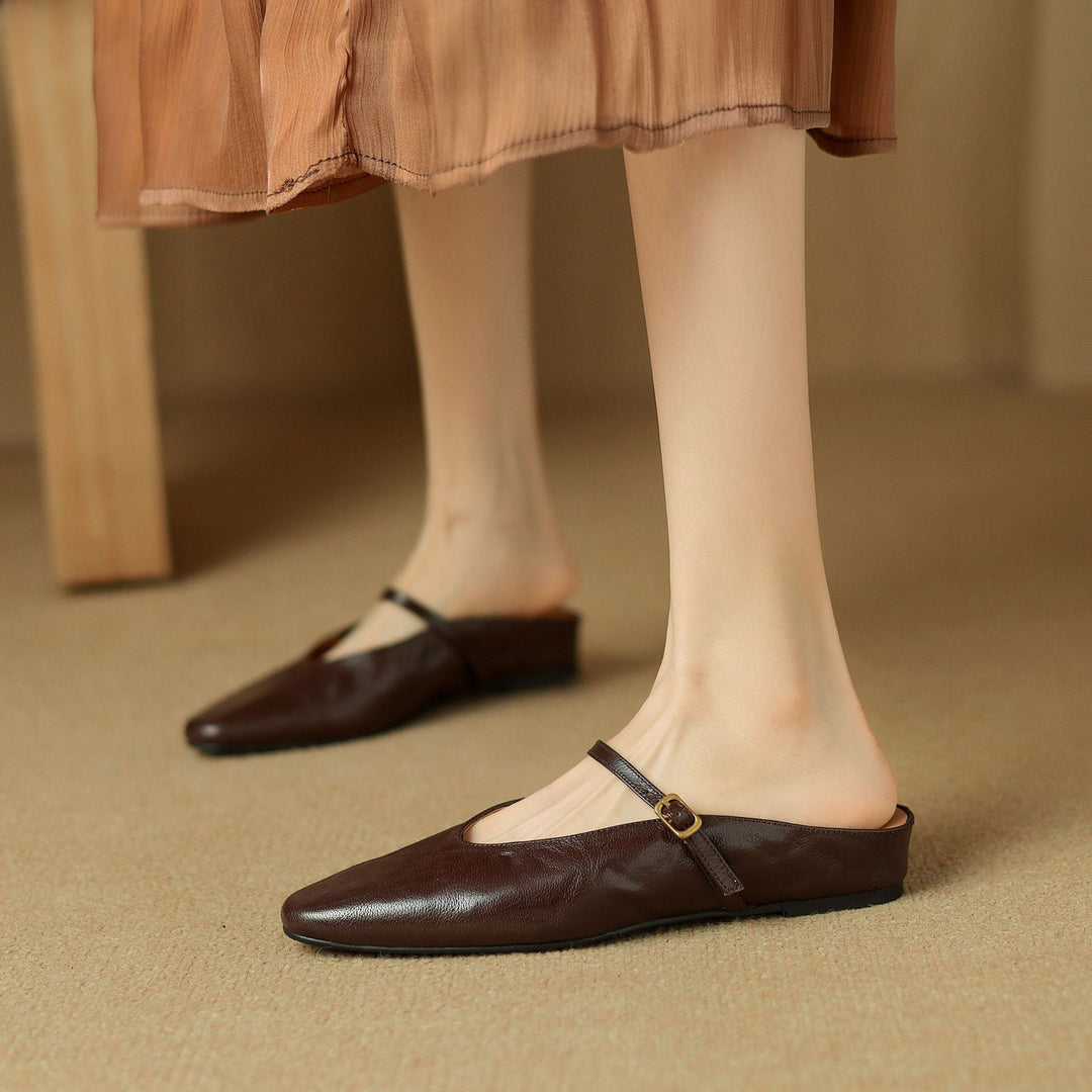 Kiro Genuine Leather Mules