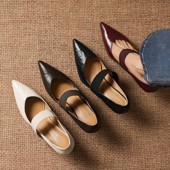 Authentic Leather Heels Cyra