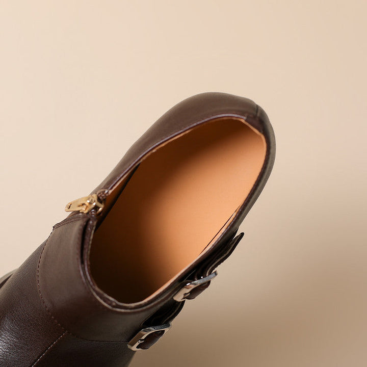 Authentic Leather Heels Nyrix