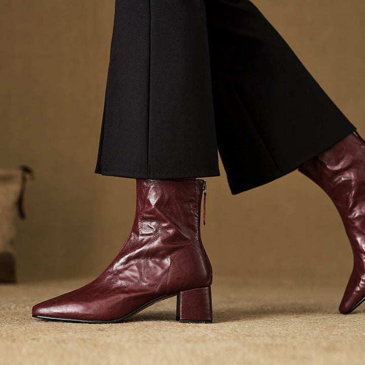 Authentic Leather Estel Ankle Boots