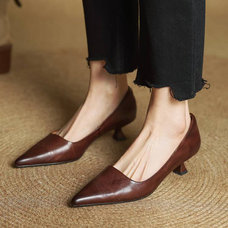 Genuine Leather Heels