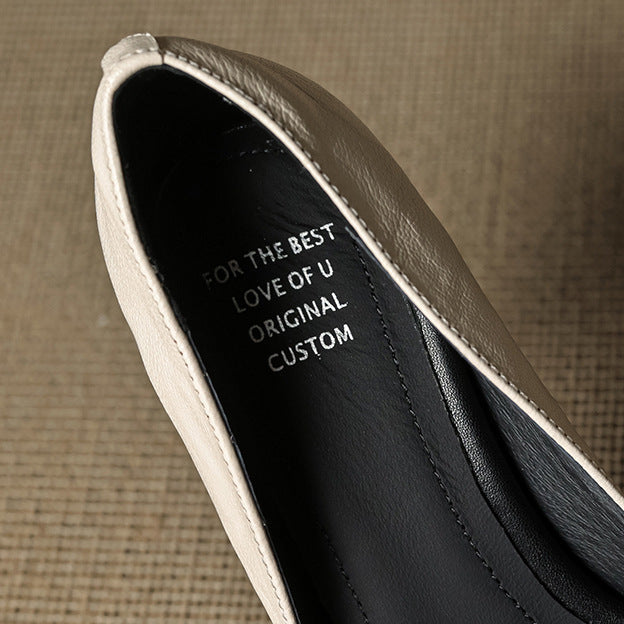Authentic Leather Heels Viora