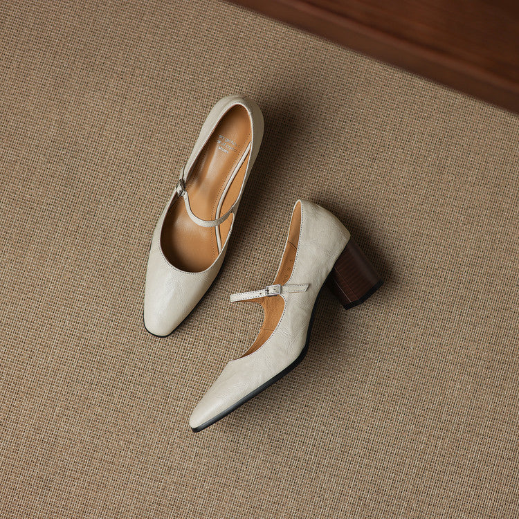 Authentic Leather Heels Veria