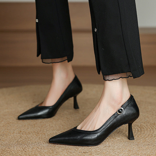 Authentic Leather Heels Ezel