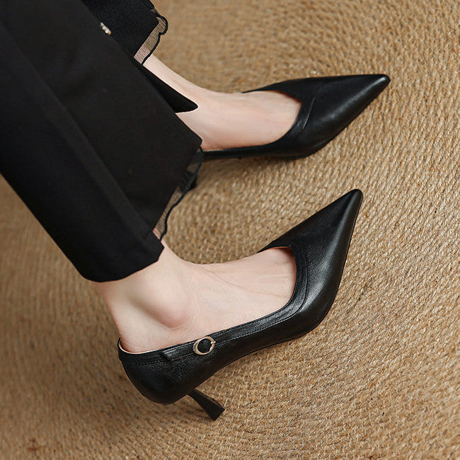 Authentic Leather Heels Ezel