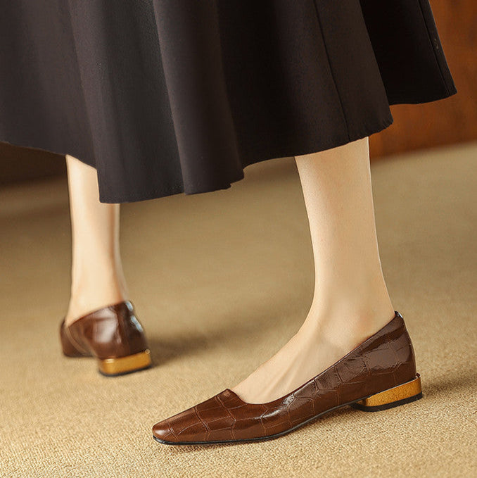 Authentic Leather Heels Celene