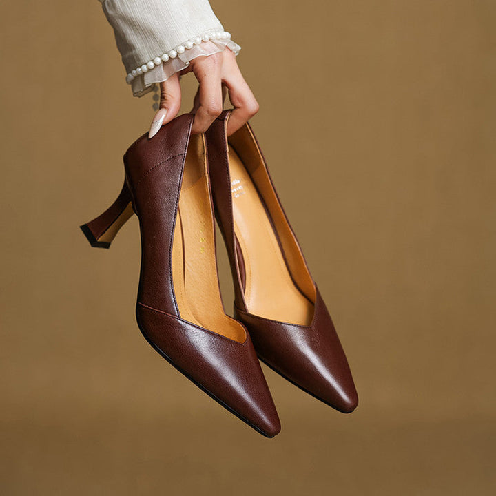 Genuine Leather Women's Heels
