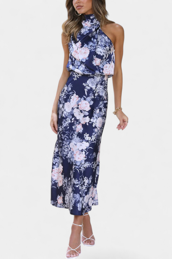 Lisa | Maxi Floral Halter Dress