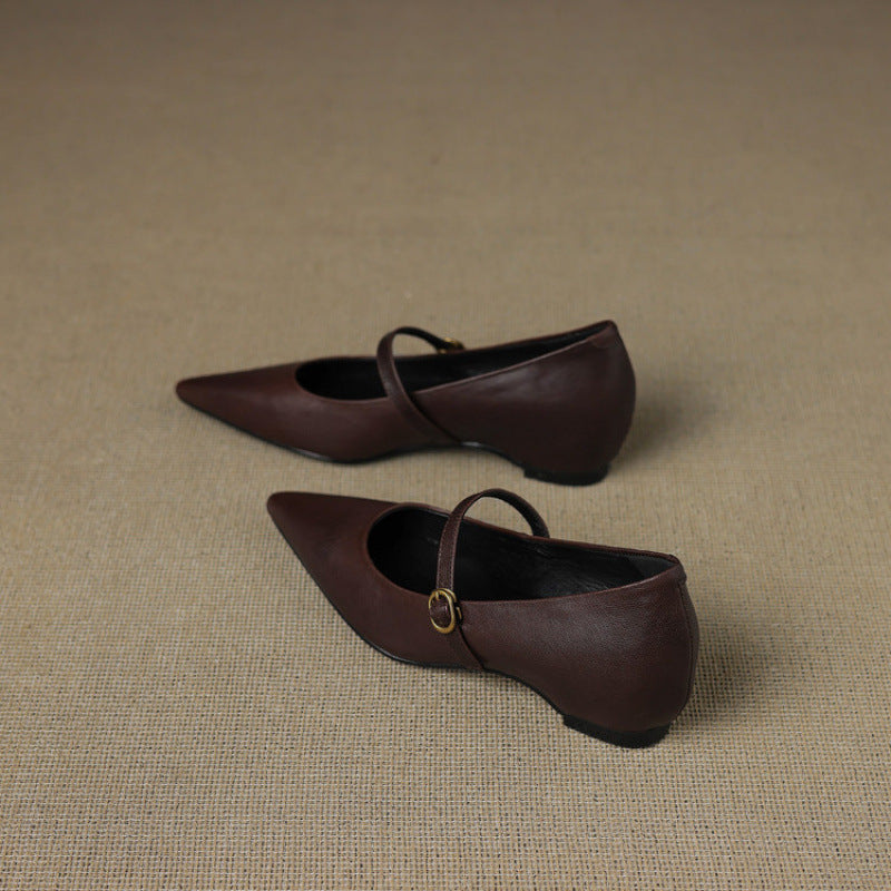 Delia Leather Heels