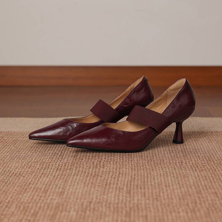 Authentic Leather Heels Cyra