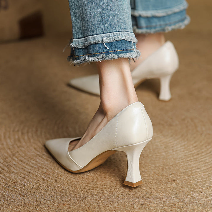 Genuine Leather Women's Heels