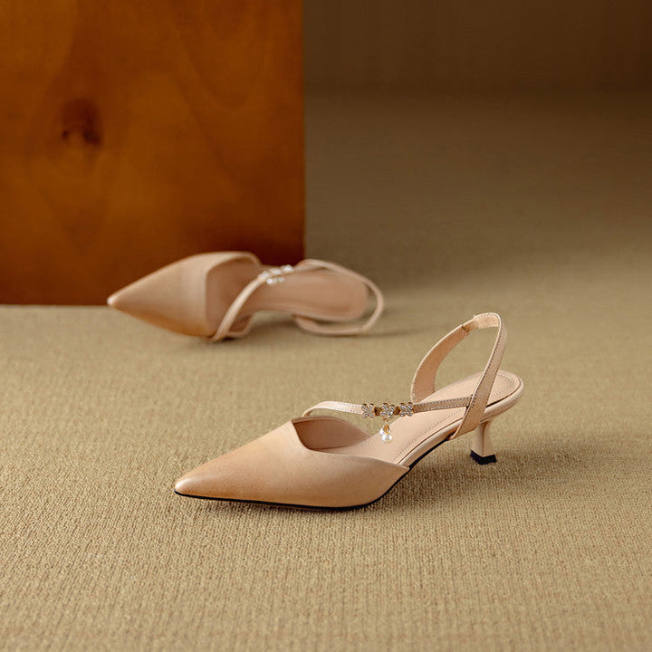 Genuine Leather Dahlia Heels