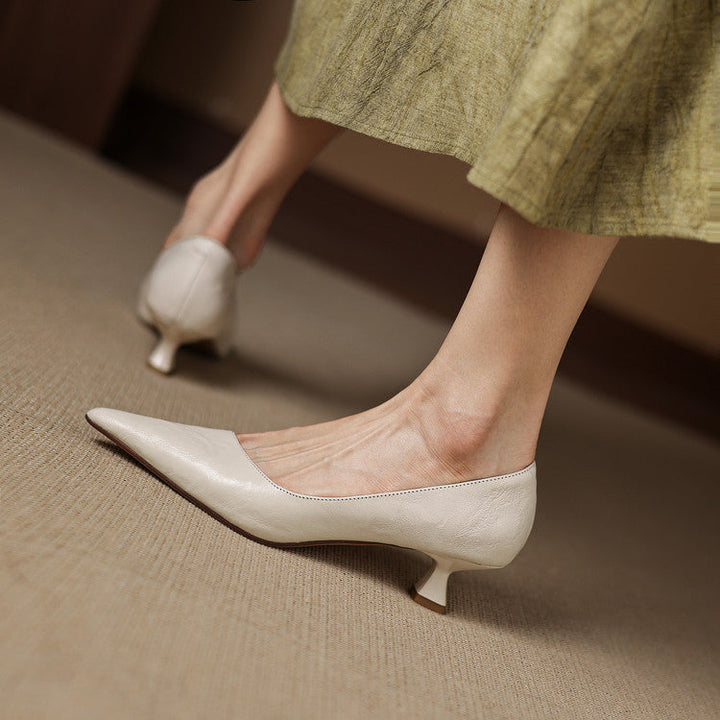 Authentic Leather Court Shoes Elar