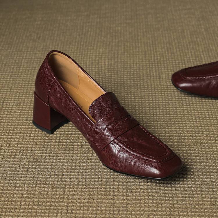 Authentic Leather Heels Sora
