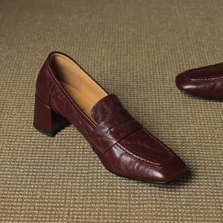 Authentic Leather Heels Sora