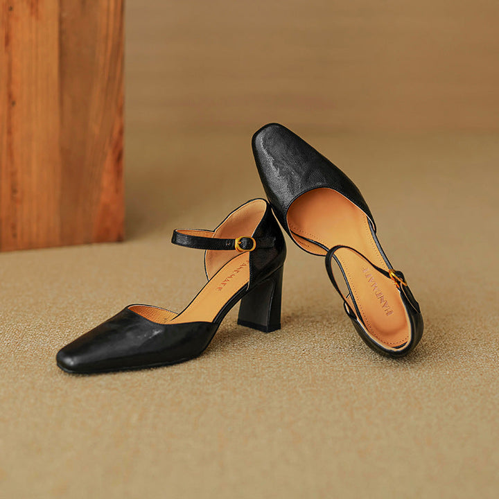 Genuine Leather Heels Amaris