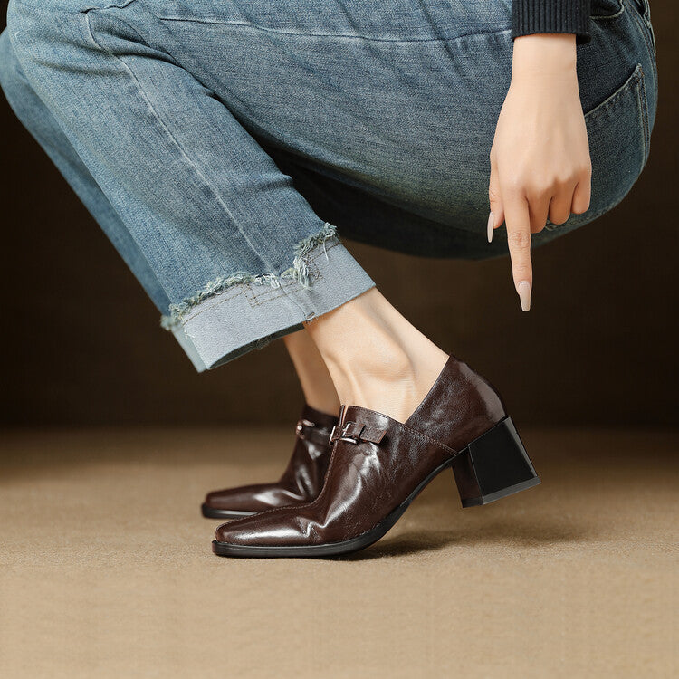 Authentic Ekra Leather Heels