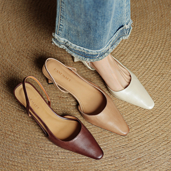Authentic Leather Elle Heels