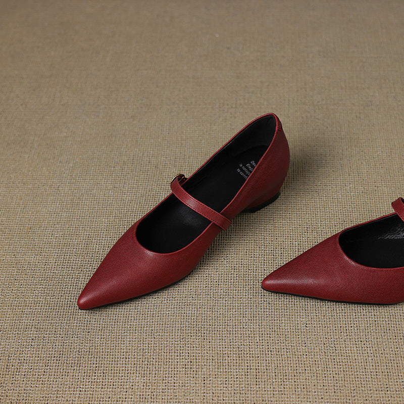 Delia Leather Heels
