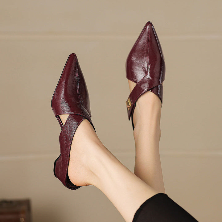 Eyla Authentic Leather Mules
