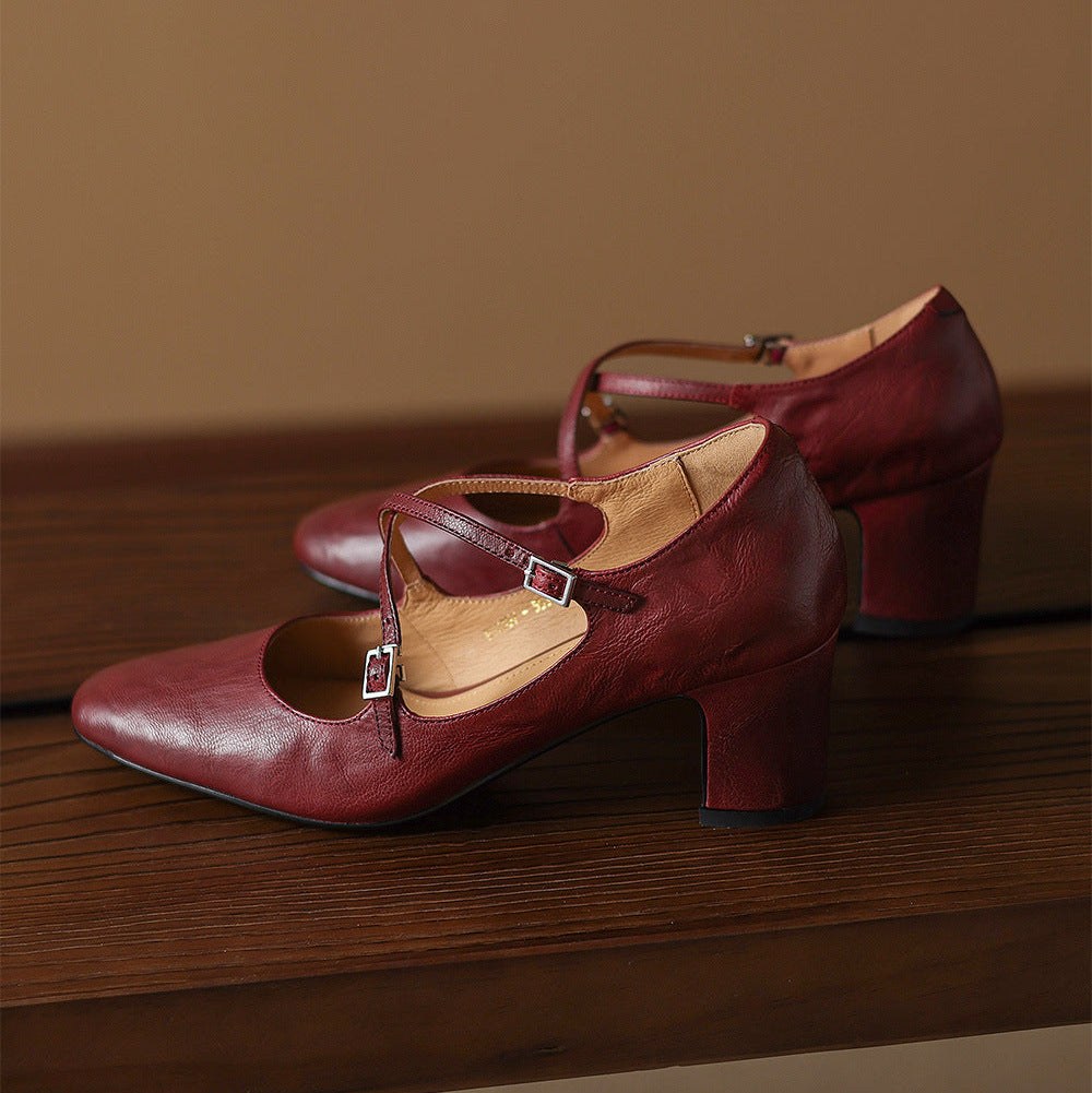 Authentic Leather Heels Orrel