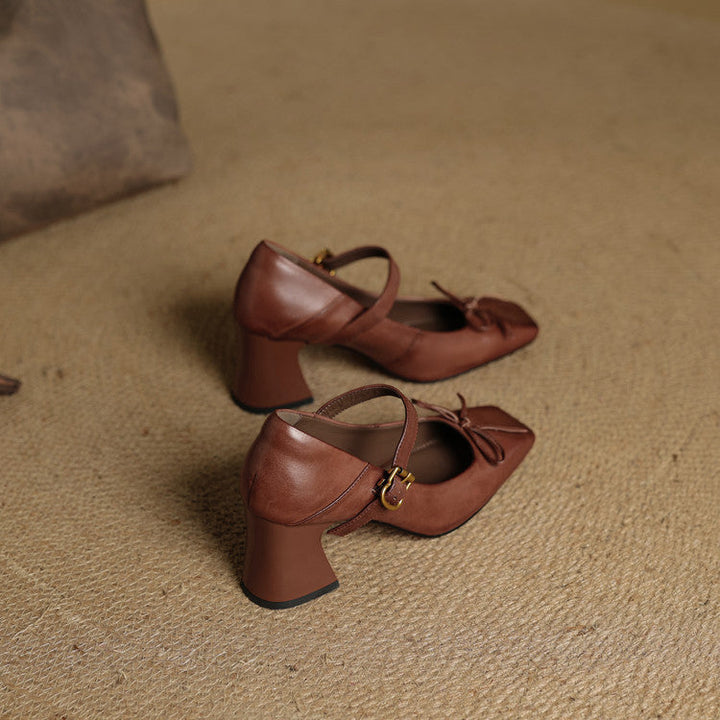 Authentic Leather Heels Emara