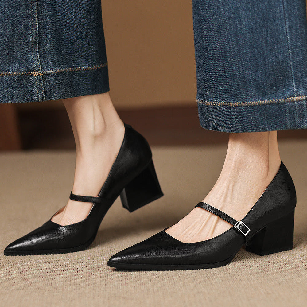 Authentic Leather Heels Orvia