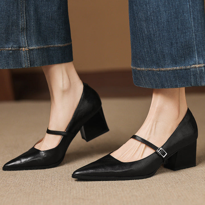 Authentic Leather Heels Orvia