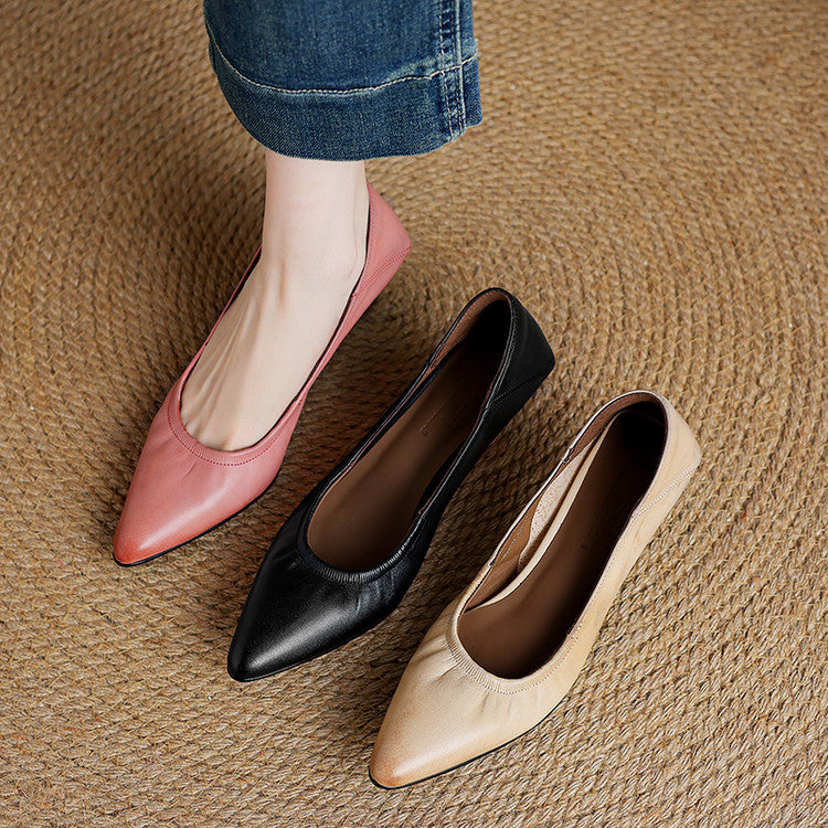 Liora Authentic Leather Heels
