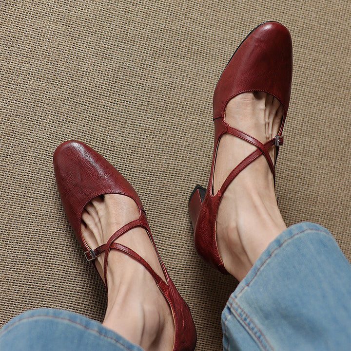 Authentic Leather Heels Orrel
