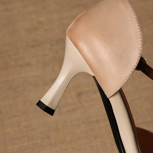 Evanie Genuine Leather D'Orsay Heels