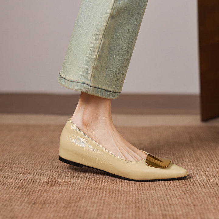 Relia Genuine Leather Flats