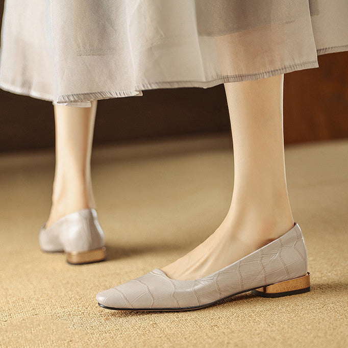 Authentic Leather Heels Celene