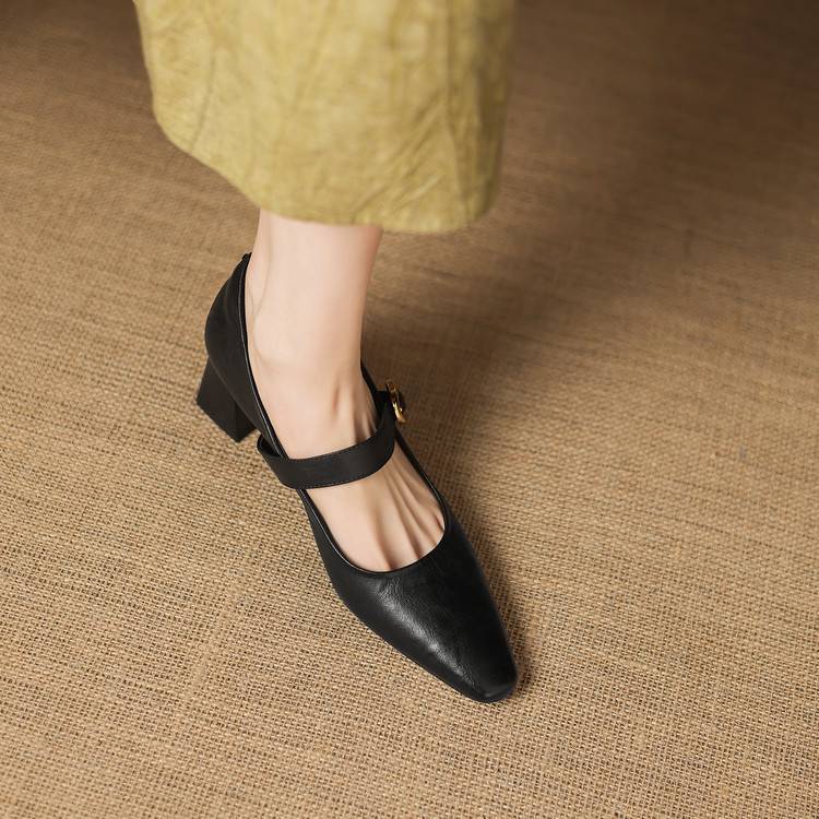 Azra Authentic Leather Heels