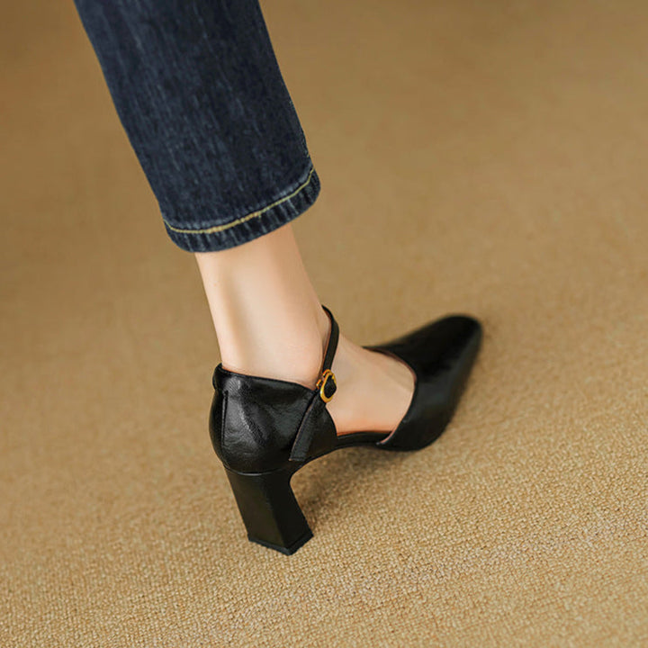 Genuine Leather Heels Amaris