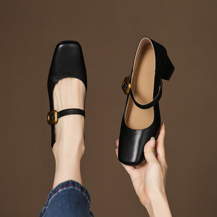 Genuine Leather Kelly Heels