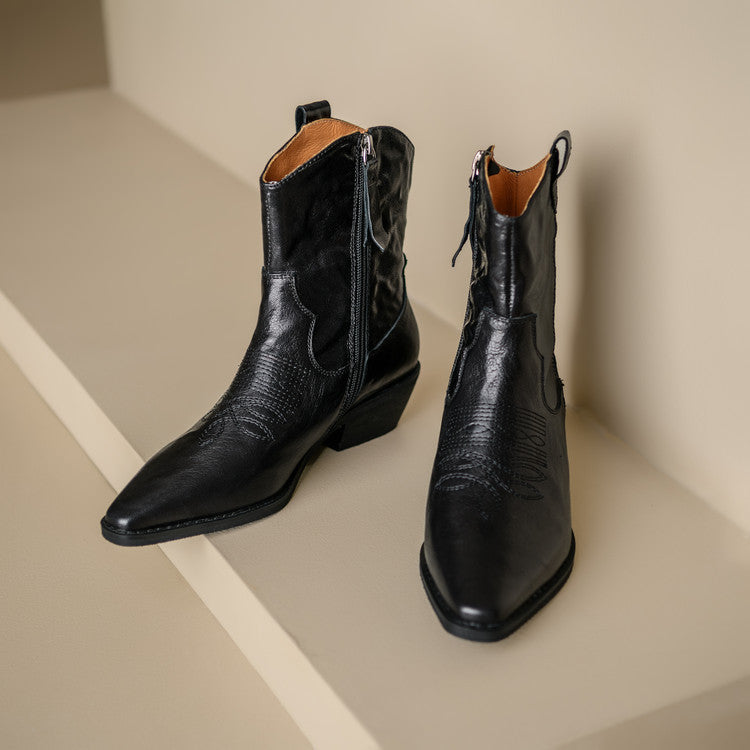 Dakota Genuine Leather Western Boots