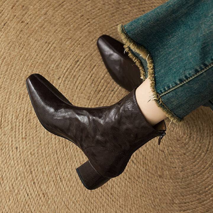 Authentic Leather Estel Ankle Boots