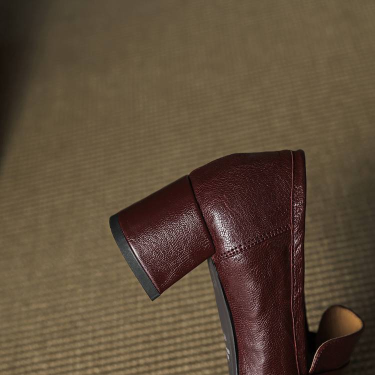 Authentic Leather Heels Sora