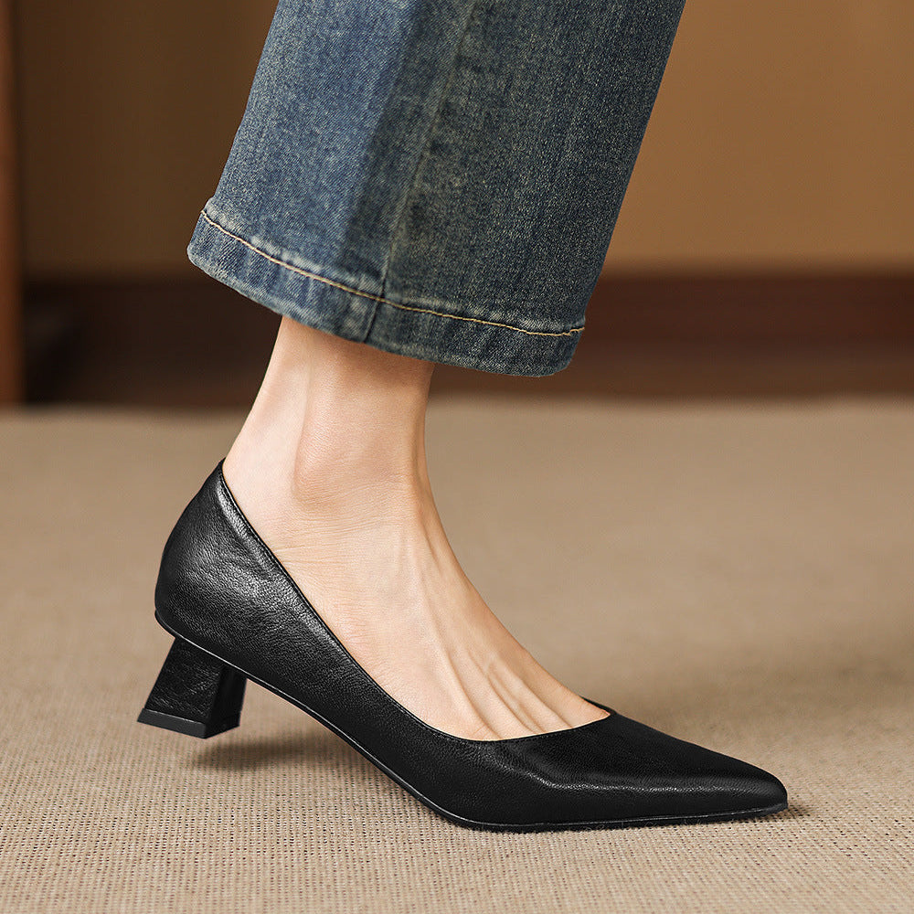 Kreya Genuine Leather Heels