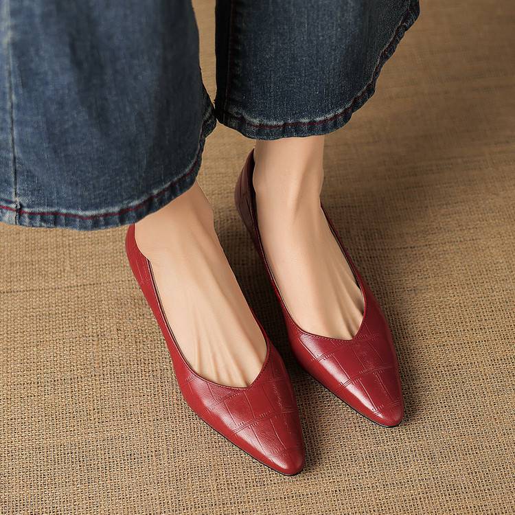 New Authentic Leather Heels