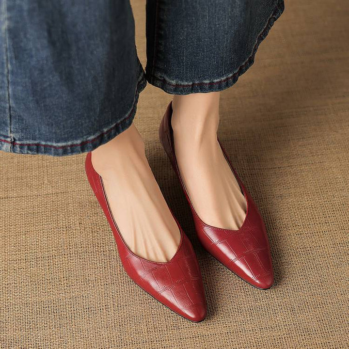 New Authentic Leather Heels