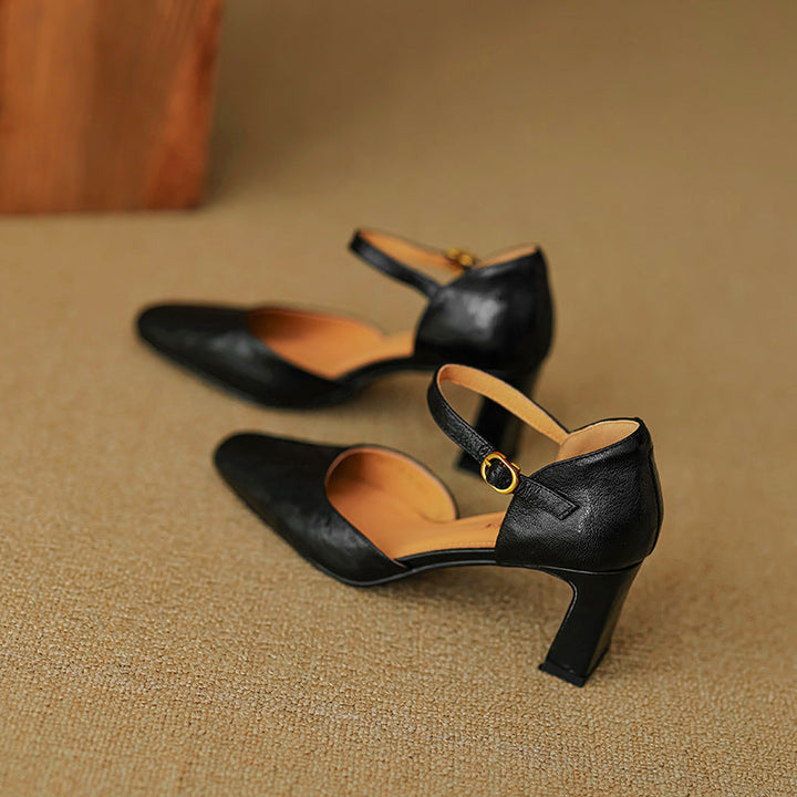 Genuine Leather Heels Amaris
