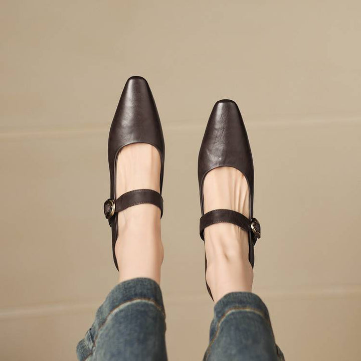 Azra Authentic Leather Heels