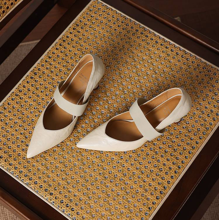 Authentic Leather Heels Cyra