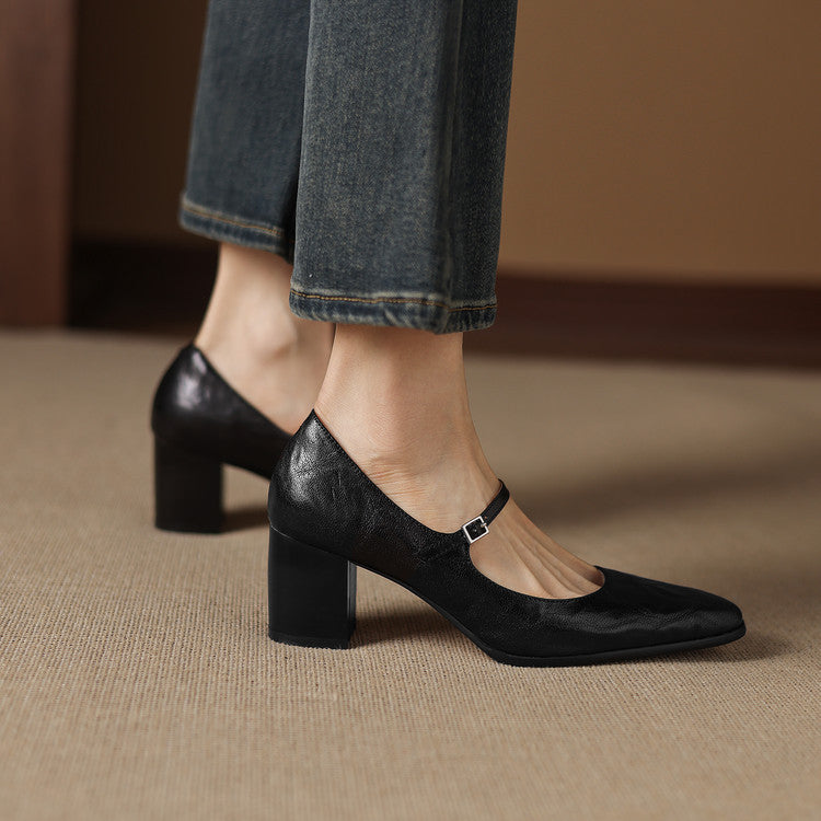 Authentic Leather Heels Veria