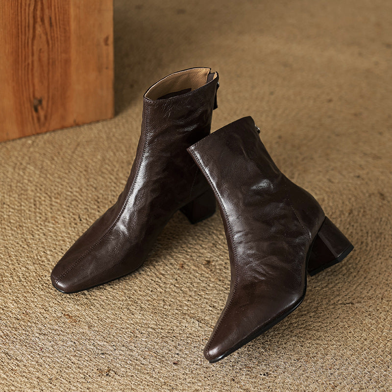 Authentic Leather Estel Ankle Boots