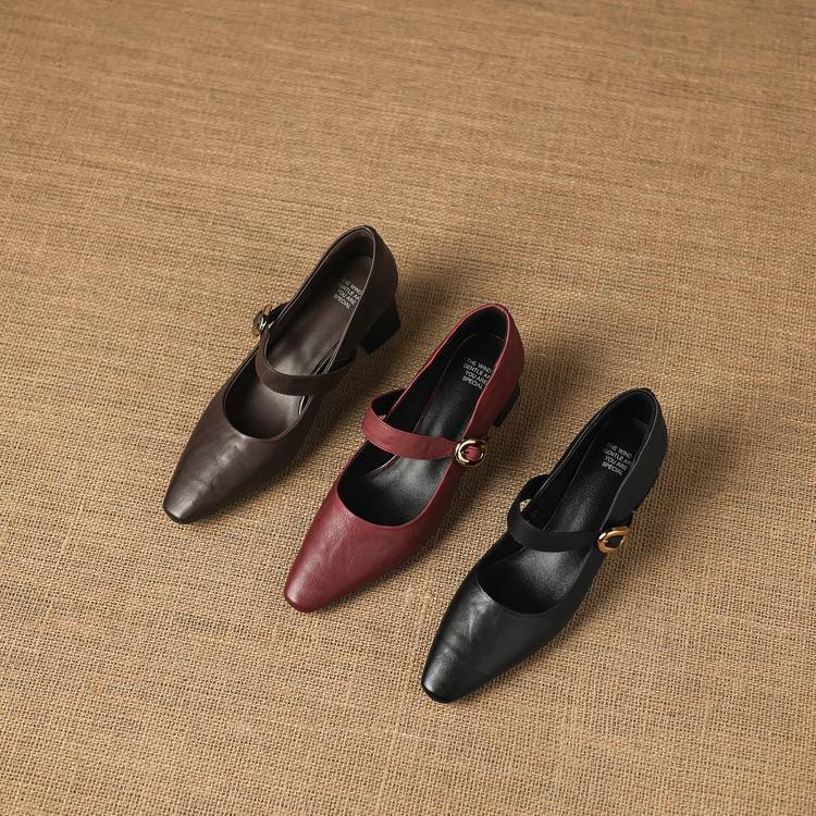 Azra Authentic Leather Heels